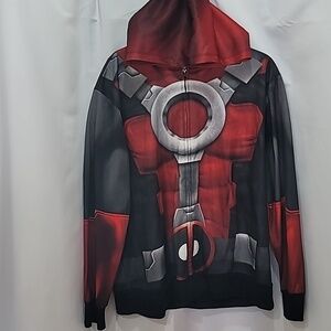 MARVEL Deadpool Zip Up Jacket with Hood